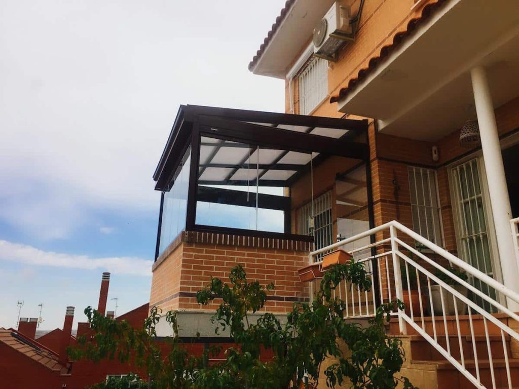 cortina de cristal o vidrio