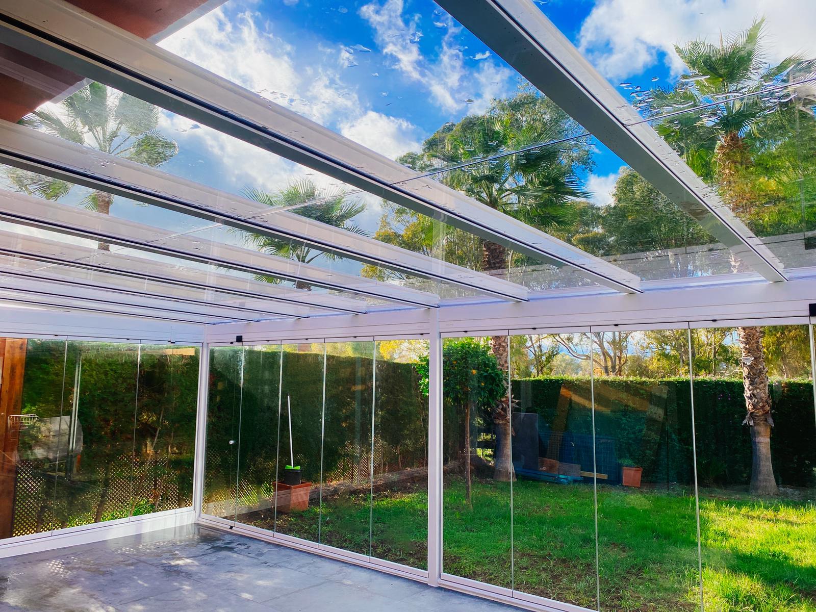 Techos de cristal fijo