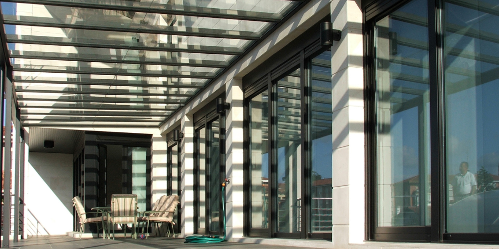 Cerramientos de cristal para terrazas con techos de cristal