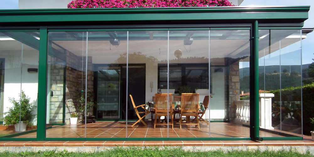cortinas de cristal abatibles a medida