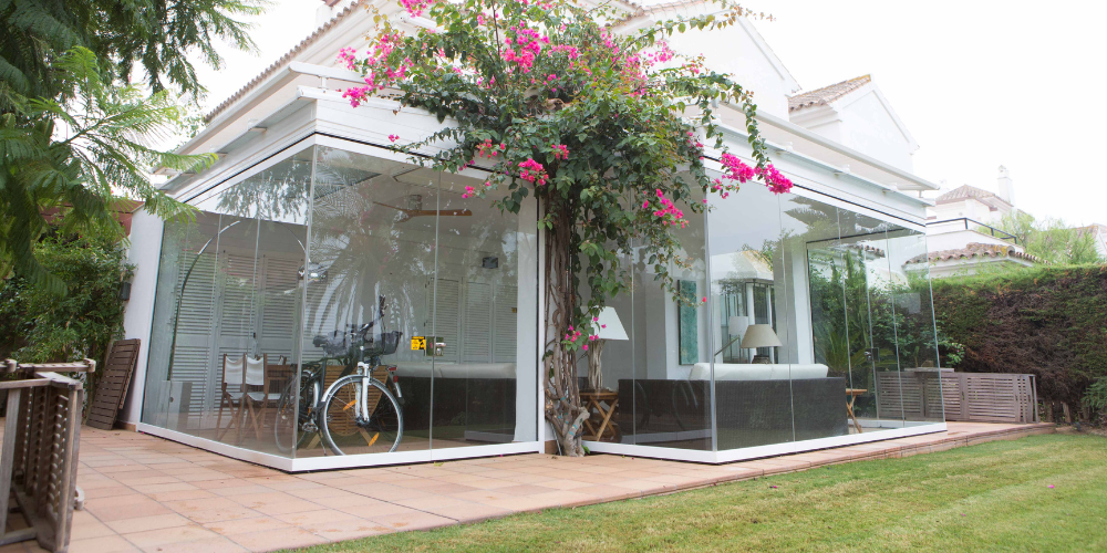 cortinas de cristal abatibles a medida