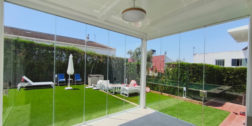 cortinas de cristal abatibles a medida