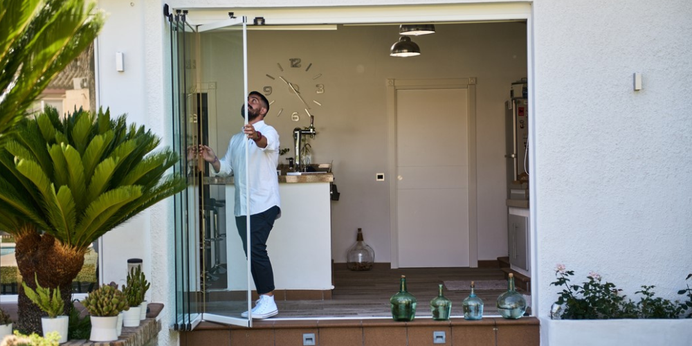 cortinas de cristal abatibles a medida