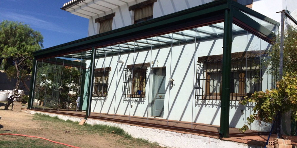 techos de cristal fijo para cerramientos exteriores